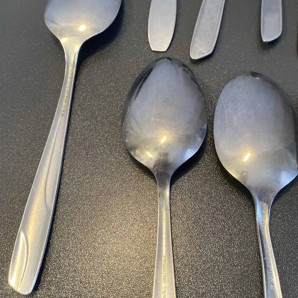 Vintage Atomic Star Starburst Flatware Spoons Forks Mixed Brands Ring Making